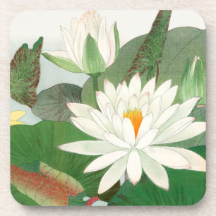 Nymphaea lotus, japanischer Holzschnitt, 1917 Getränkeuntersetzer