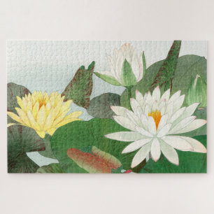 Nymphaea lotus, japanischer Holzschnitt, 1917 Puzzle
