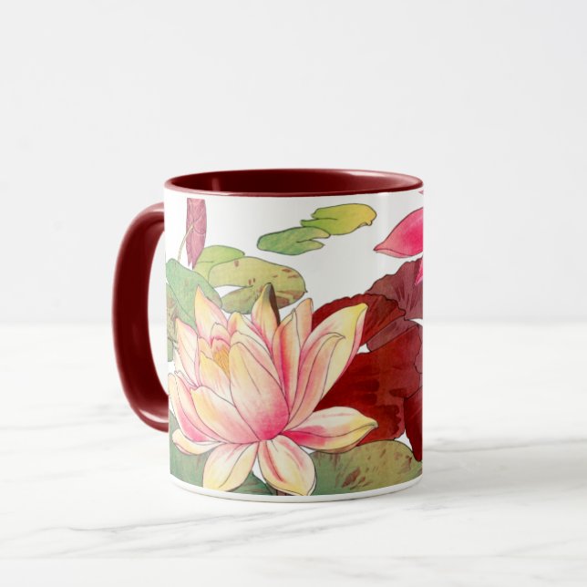 Nymphaea lotus, tasse (Vorderseite Links)