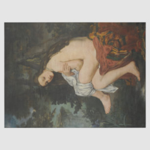 Nymphe überrascht von Edouard Manet Seidenpapier