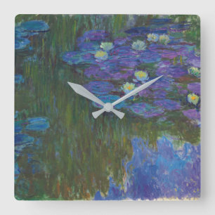 Nymphéas en fleur   1914-17 quadratische wanduhr