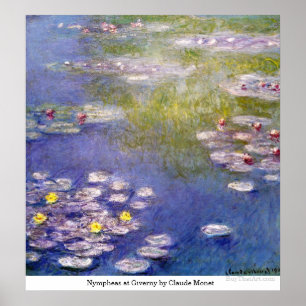 Nympheas in Giverny von Claude Monet Poster