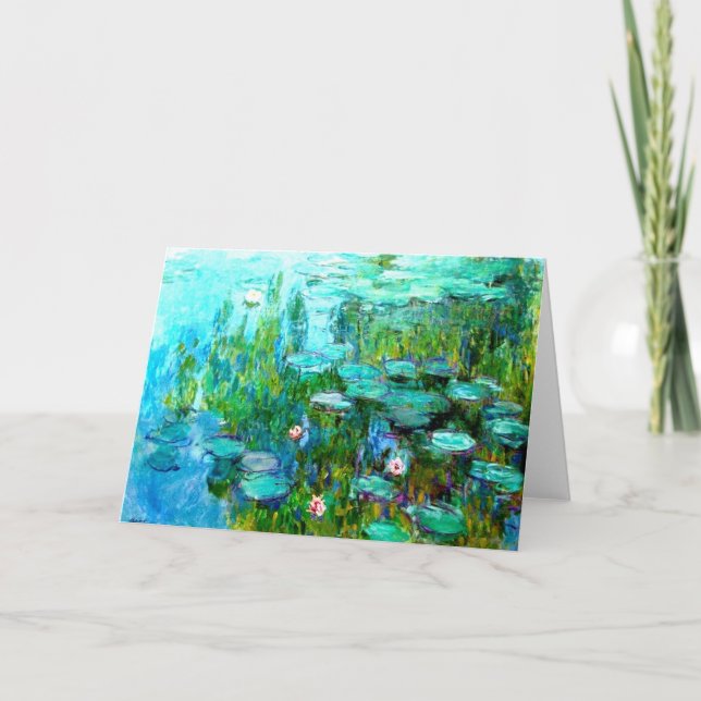 Nympheas von Claude Monet Notecard Karte (Vorderseite)