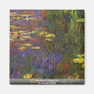 Nymphéas (Wasser-Lilie) durch Claude Monet Magnet