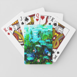 Nympheas Water Lilien Monte Playing Cards Spielkarten