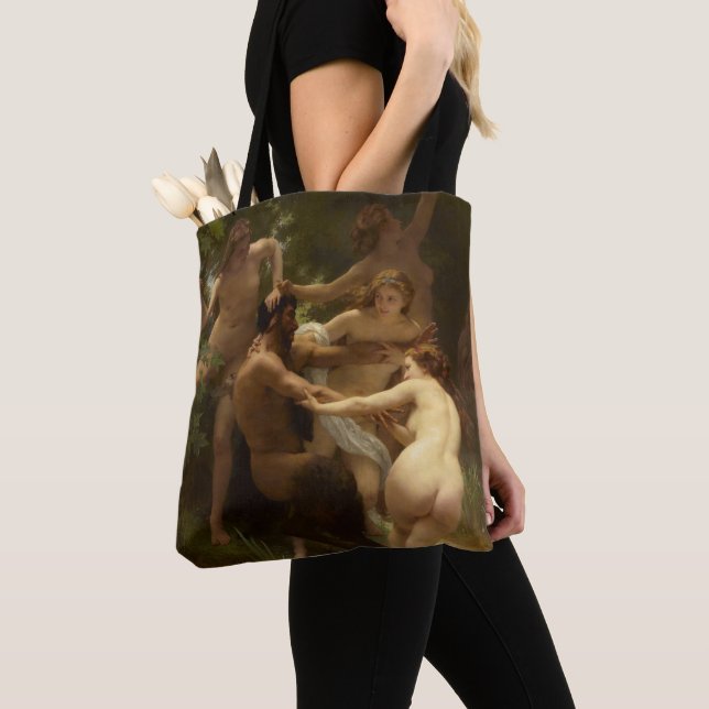 Nymphen und Satyr von William-Adolphe Bouguereau (Von Nahem)