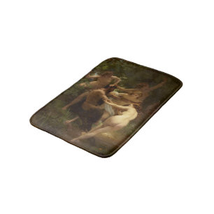 Nymphen und Satyr von William-Adolphe Bouguereau Badematte