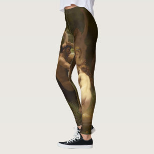 Nymphen und Satyr von William-Adolphe Bouguereau Leggings