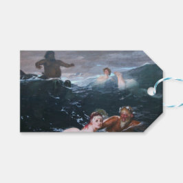 Nymphen und Satyrs Schwimmen in den Wellen Geschenkanhänger