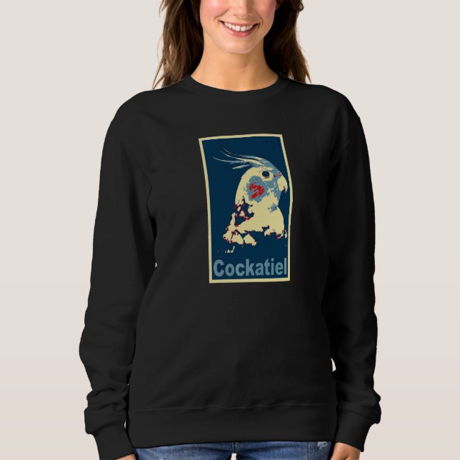 Nymphensittich Haustiervogel Sweatshirt (Vorderseite)