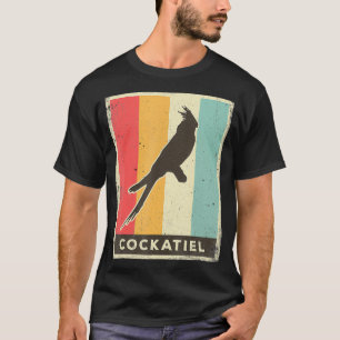 Nymphensittich-Liebhaber Vintage Retro Poster Tier T-Shirt