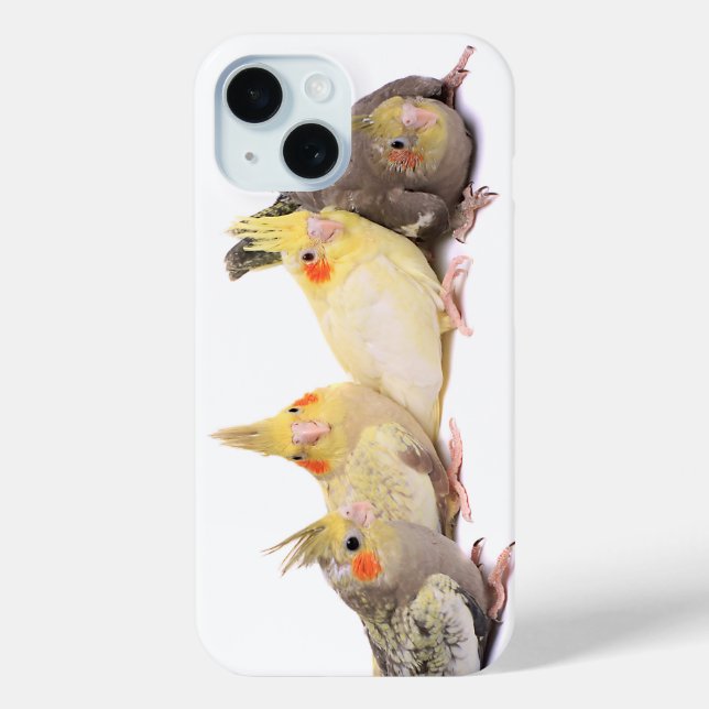 Nymphensittiche Case-Mate iPhone Hülle (Rückseite)