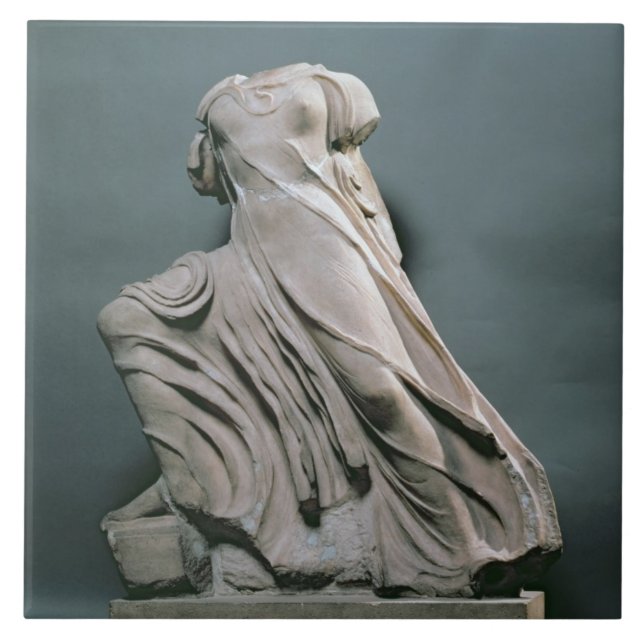 Nymphenzahl, acroterion vom Tempel von Phigal Fliese (Vorderseite)