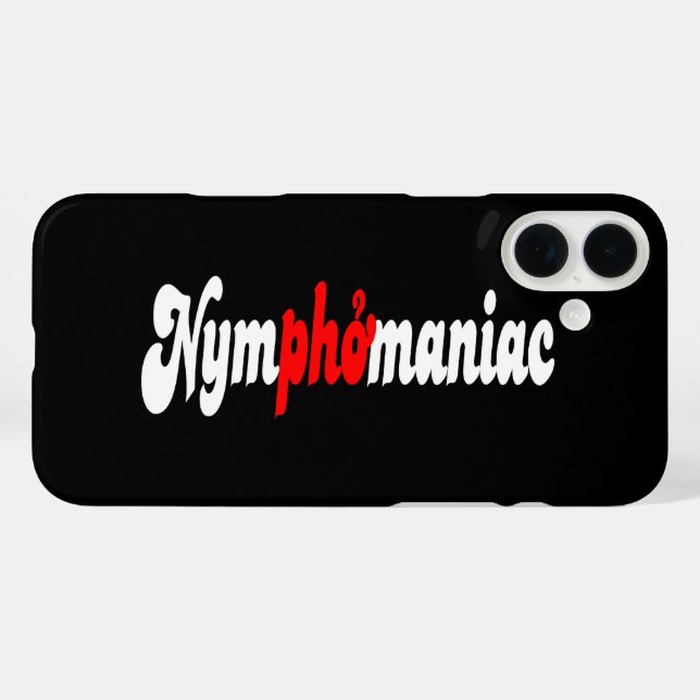 Nymphomanisch Case-Mate iPhone Hülle (Rückseite (Horizontal))