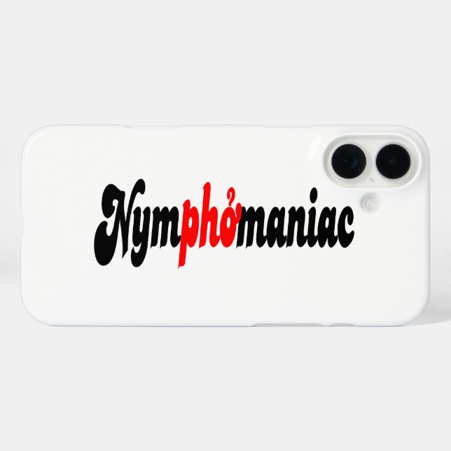 Nymphomanisch Case-Mate iPhone Hülle (Rückseite (Horizontal))