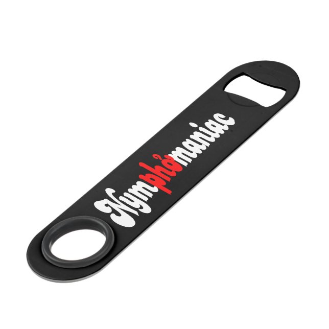 Nymphomanisch Speed Flaschenöffner (Vorderseite Schrägansicht)