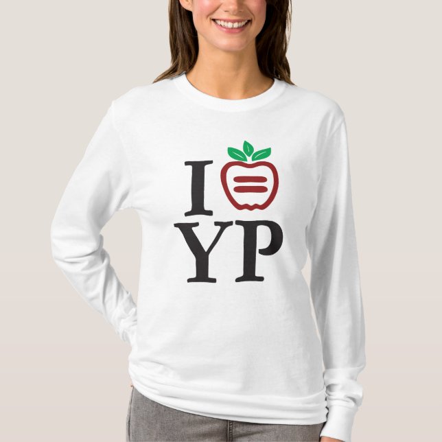 NYULYP Logo-Damen-lange Hülse T-Shirt (Vorderseite)