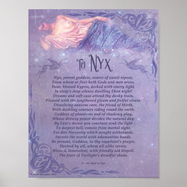 NYX - ANWEISUNG VON GEGENSEITIGEN POSTER (Vorne)