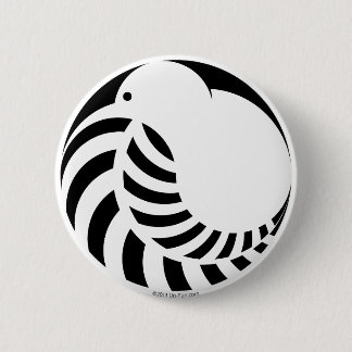 NZ Kiwi/silberner Farn Button