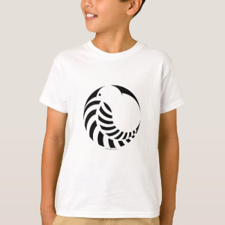 NZ Kiwi/silberner Farn-Emblem T-Shirt