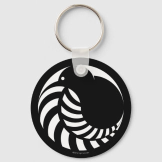 NZ Kiwi / Silver Fern Emblem Schlüsselanhänger