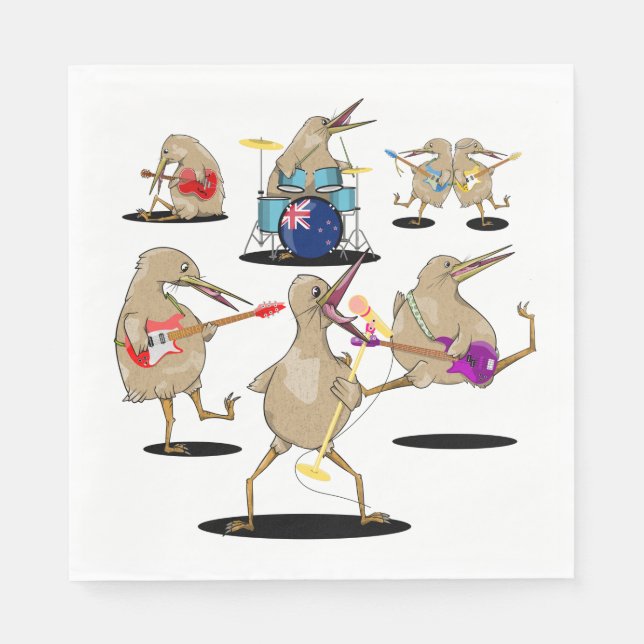 NZ Music Kiwi Band Serviette (Vorderseite)