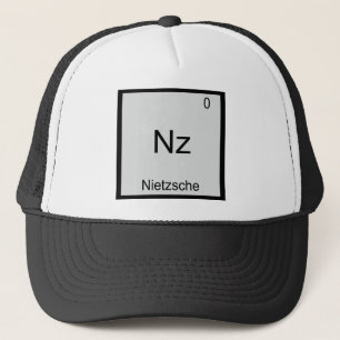 Nz - Nietzsche Funny Element Chemistry Symbol T-Sh Truckerkappe