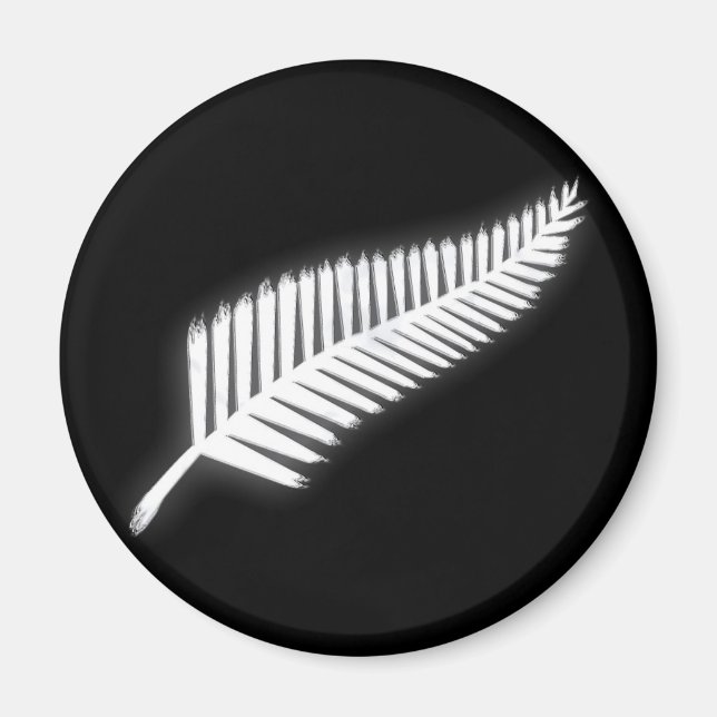 NZ Silver Fern National Emblem Patriotic Magnet (Vorne)