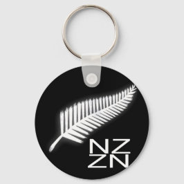 NZ Silver Fern National Emblem Patriotic Schlüssel Schlüsselanhänger