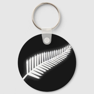 NZ Silver Fern National Emblem Patriotic Schlüssel Schlüsselanhänger