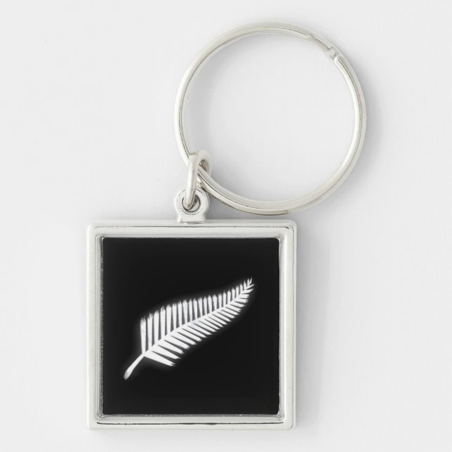 NZ Silver Fern Neuseeland Patriotic Schlüsselanhän Schlüsselanhänger (Vorne)