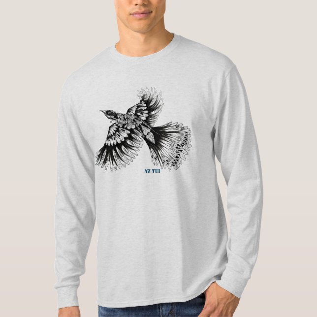 NZ Tui durch Joni NZ Kunst T-Shirt (Vorderseite)