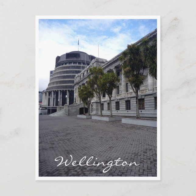 Nz Wellington Parlament Postkarte (Vorderseite)