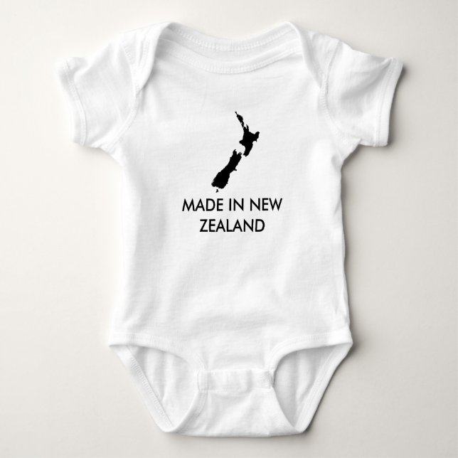 nzfern, GEMACHT IN NEUSEELAND Baby Strampler (Vorderseite)