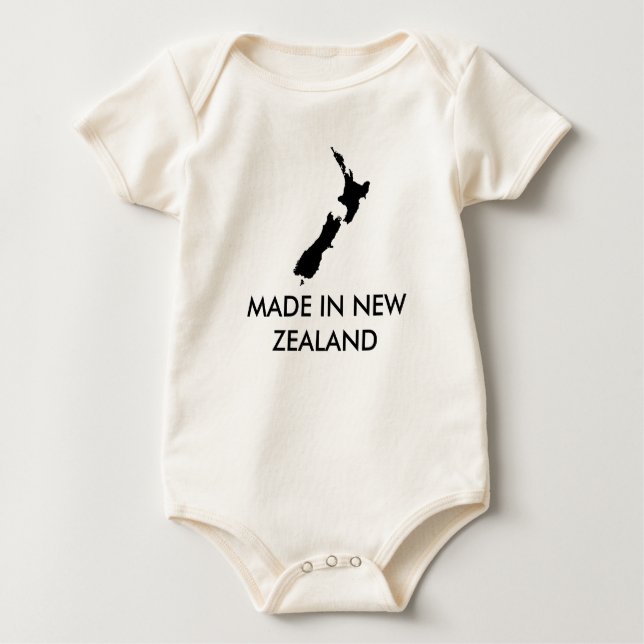 nzfern, GEMACHT IN NEUSEELAND Baby Strampler (Vorderseite)