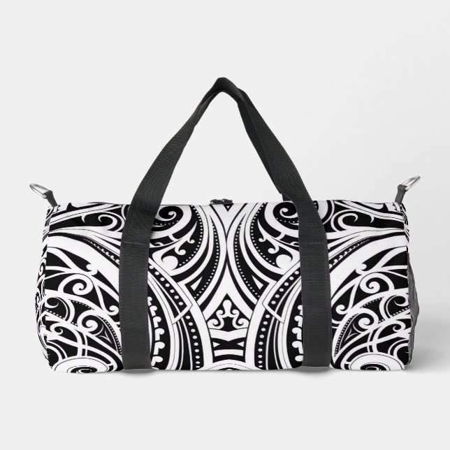 NZKULTUR-einzigartiges Māori-Design Duffle Bag (Vorderseite)