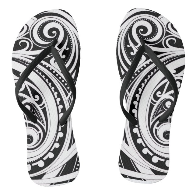 NZKULTUR-einzigartiges Māori-Design Flip Flops (Fußbett)