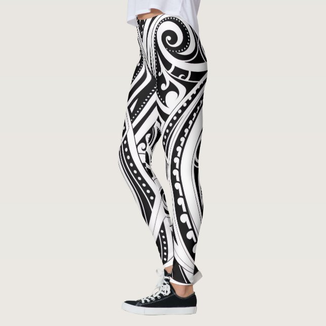 NZKULTUR Trainer Leggings einzigartiges Māori Desi (Links)