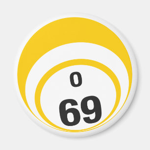 O 69 Bingo Ball Kühlschrankmagnet Magnet