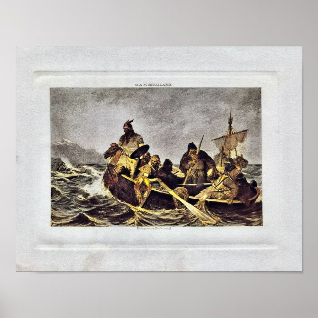 O A Wergeland, Vikings, Leif Ericson Poster (Vorne)