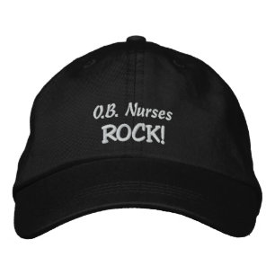 O.B. Nurses Rock! Bestickte Baseballkappe