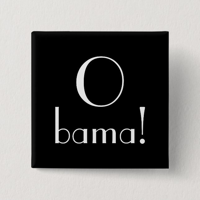 O bama! Knopf Button (Vorderseite)