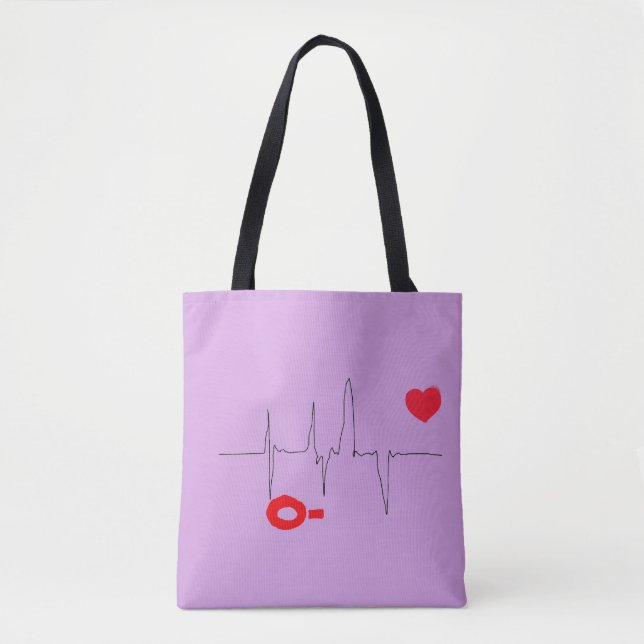 O- Blutgruppe Typ Negative Rhesus Tote Tasche (Vorderseite)