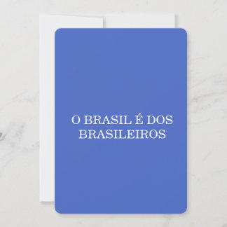 O Brasil e dos Brasileiros Patriotischer Brasilian Dankeskarte