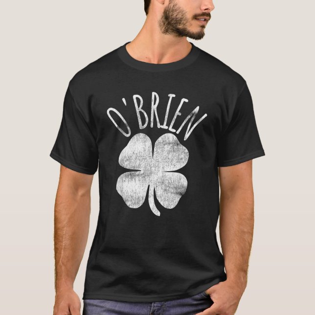 O Brien Irish Clover St Patrick's Day Matching Fam T-Shirt (Vorderseite)