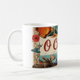O Canada Collage – Vintage Patriotic  Kaffeetasse