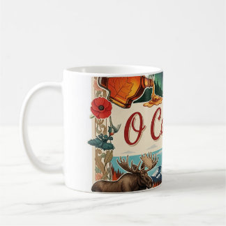 O Canada Collage – Vintage Patriotisch  Kaffeetasse