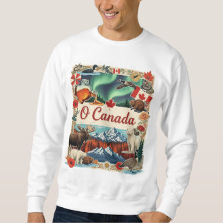 O Canada Collage – Vintage patriotisches T-Shirt Sweatshirt