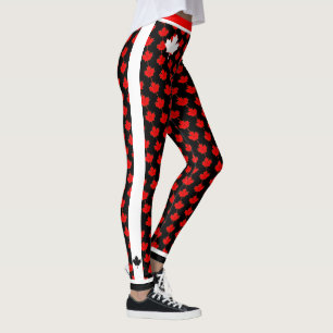 O Canada Maple Leaf on (Ihre Farbe) Leggings