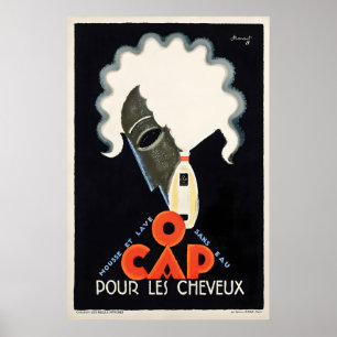 O Cap Für Die Haare Vintage-Werbeplakat Poster